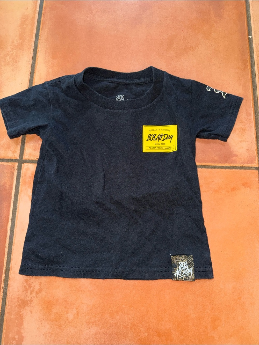 RBX Navy Short Sleeve Tee with Yellow Chest Patch